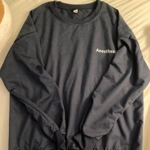 Korean Lettered Chic Fashion Thin Sweatshirt